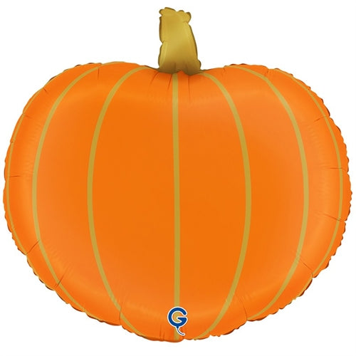 Palloncino in foil 25" super shape zucca arancione e oro di halloween