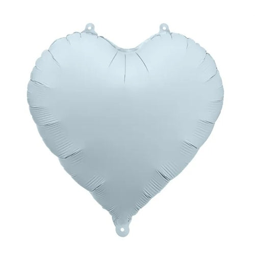 Palloncino in foil a forma di cuore, 45 cm, blu nebbia