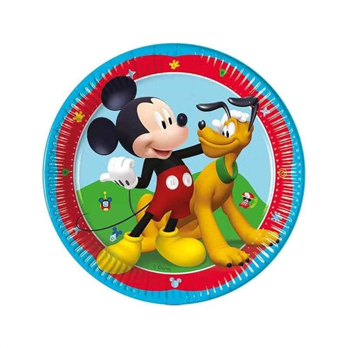 Piatto mickey e friends 20 cm 8 pz
