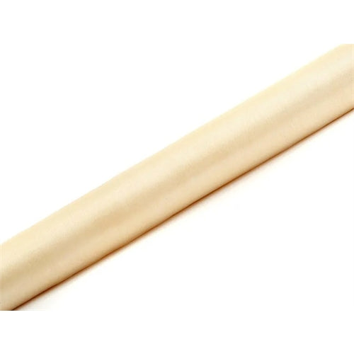 Organza tinta unita, crema, 0,36 x 9 m (1 pz. / 9 ml)