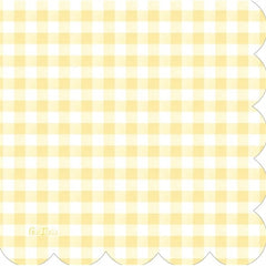 16 tovaglioli cm 33x33 vichy yellow