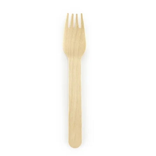 Forchette di legno, 15,5 cm (1 confezione / 100 pezzi)