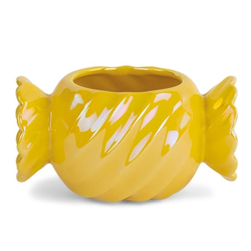 Cachepot caramella gialla 140x95xh.75mm