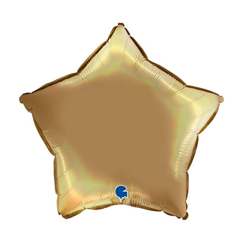 Foil 18" stella rainbow olografico champagne