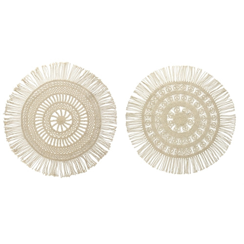 Tappeto rotondo in cotone diam. 90 cm