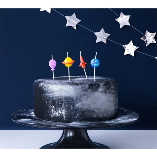 Candele di compleanno spazio, mix, 2-3cm