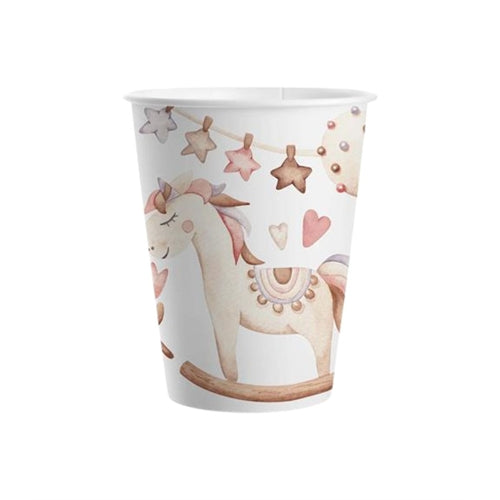 Bicchieri 200ml - nascita bimbo sweet girl 8 pz