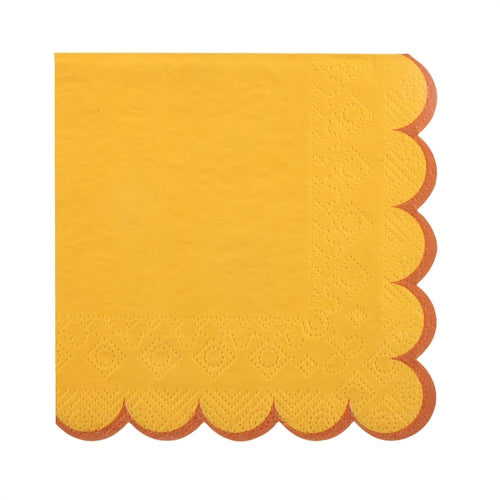 Tovaglioli colorati con bordo smerlato – 12 pz