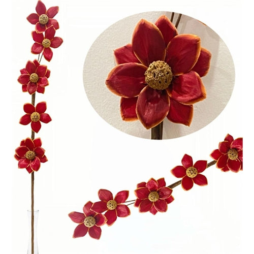 Ramo decorativo con fiori essiccati – naturale h. 95 cm