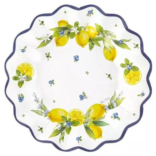 8 piatti new shape cm.27 lemon chic