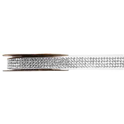 Nastro decorativo con strass – 15 mm × 1 m