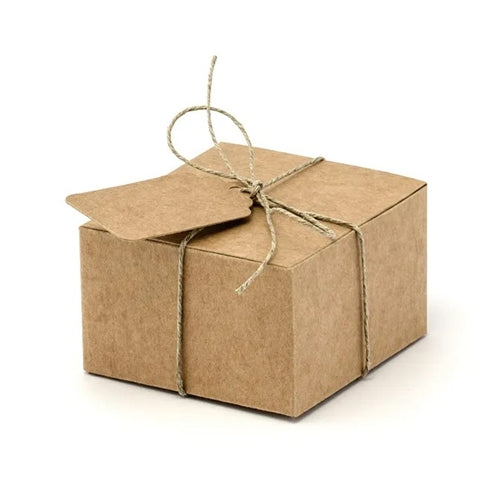 Scatole con etichette, 6x5,5x3,5cm (1 confezione / 10 pz.)