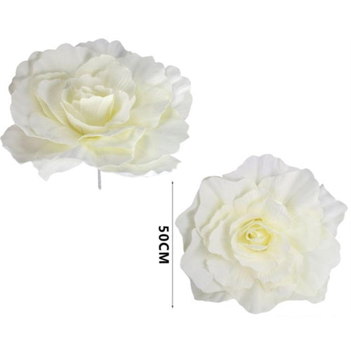 Rosa in schiuma l. 50 cm