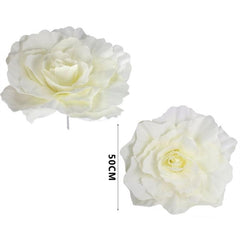 Rosa in schiuma l. 50 cm