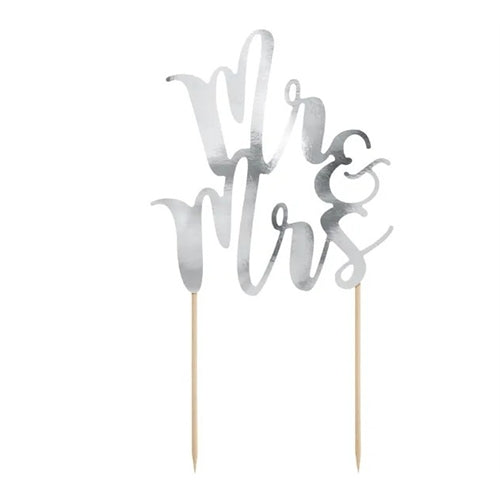 Decorazione per torta mr&mrs, 25,5 cm