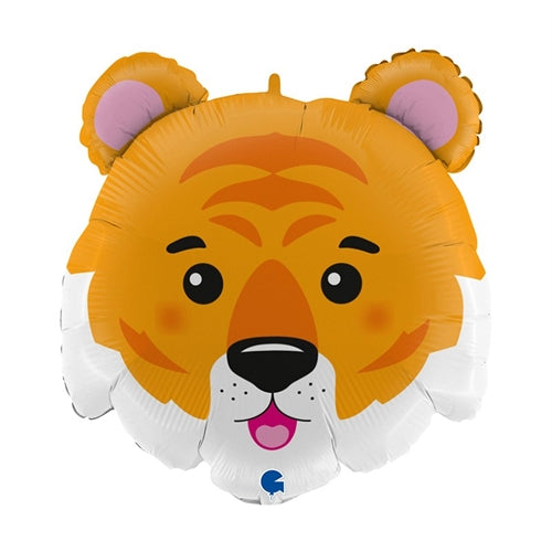 Palloncino 28" super shape testa di tigre