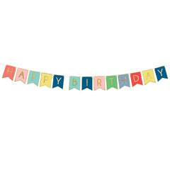 Banner buon compleanno, mix, 15 x 175 cm