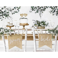 Chair signs mr & mrs 2 pz