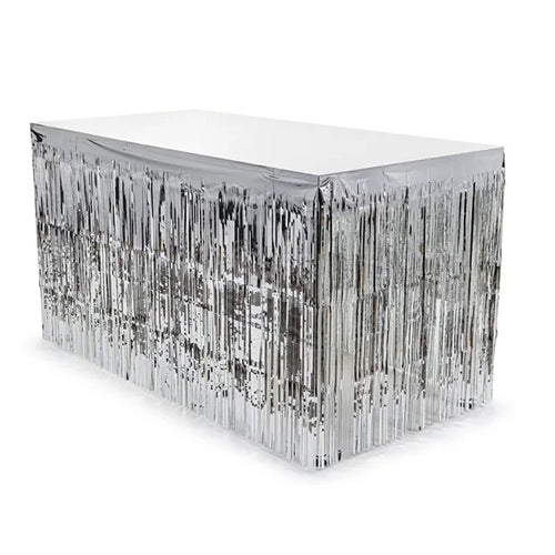 Gonna da tavolo con frange 300x80cm