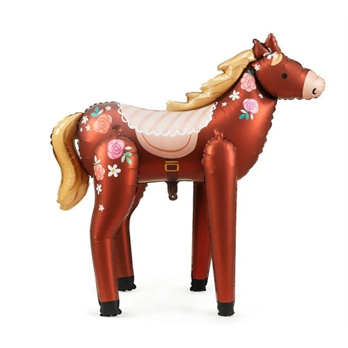 Palloncino in foil a forma di cavallo, 110 x 126 cm,