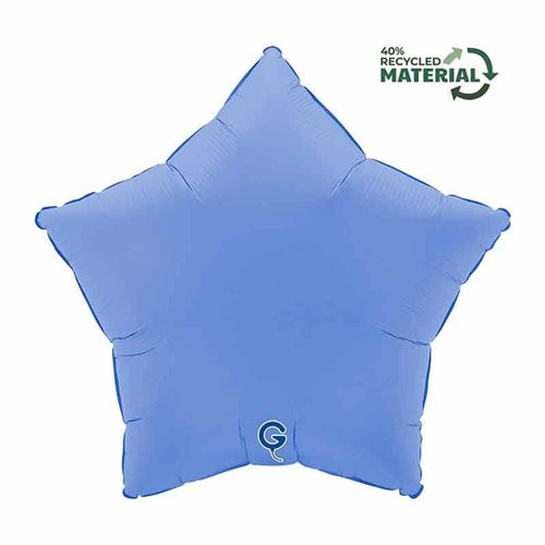 Palloncino in foil 18" stella blu loto matto "soft matte lotus blue"