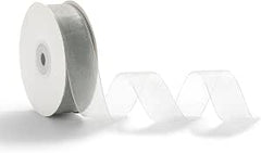 Nastro shining organza 10 mm x 100 mt silver 40