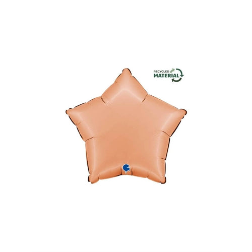 Palloncino 18" mylar stella pesca satinato