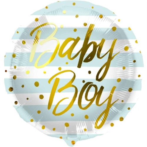 Mylar tondo 18" baby boy / girl