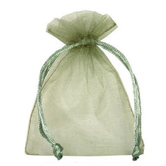 Sacchetto organza 9 x h. 12 cm salvia