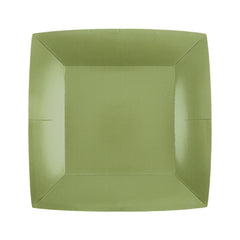 Piatti quadrati salvia – 18 × 18 cm – 10 pz