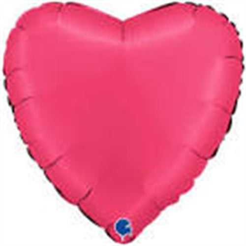 Palloncino 18" mylar cuore lampone satinato "lipstick"