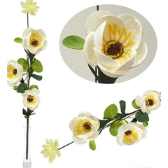 Ramo decorativo con fiori naturali essiccati h. 63 cm