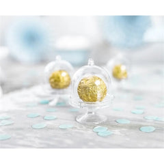Alzatina mini in plastica boxes cake h. 7,5 cm set 3 pz