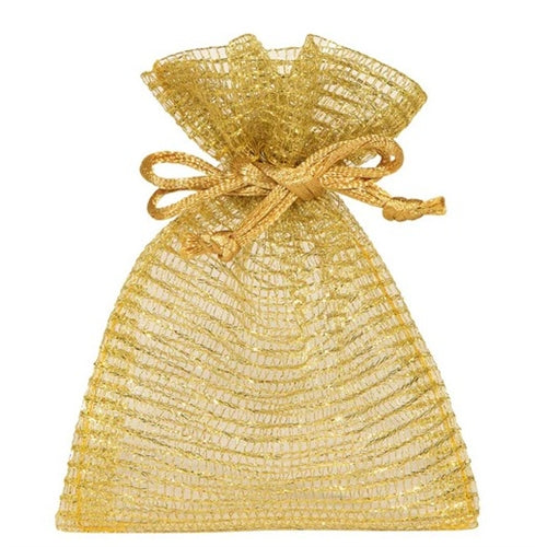 Sacchetto chess 9 cm x h. 12 cm oro