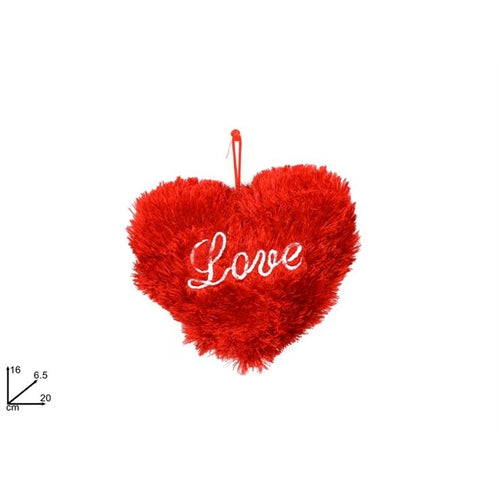 Cuore rosso peluche love 20 cm