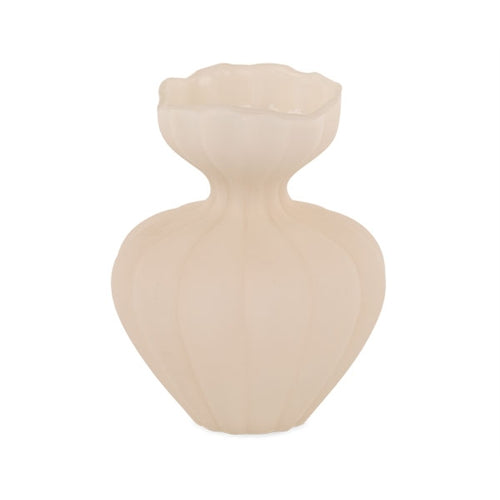 Vaso vetro avorio ø 160xh.190mm