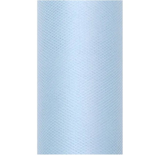 Tulle tinta unita, celeste, 0,3 x 9 m