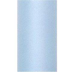 Tulle tinta unita, celeste, 0,3 x 9 m