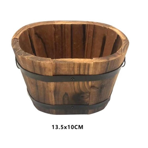 Vaso in legno 13.5 x 10 cm