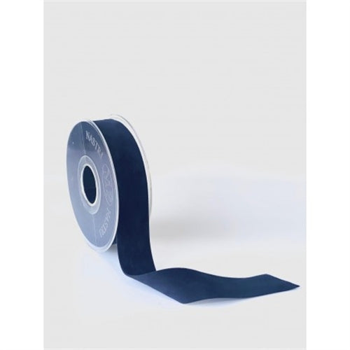 Nastro double velvet 25 mm x 7 mt blue 37