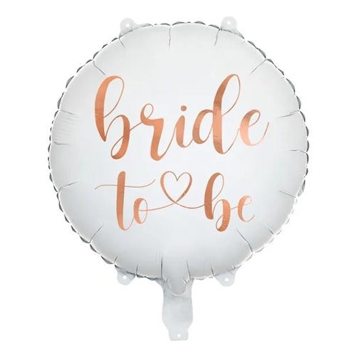 Palloncino foil sposa in arrivo 45cm, bianco