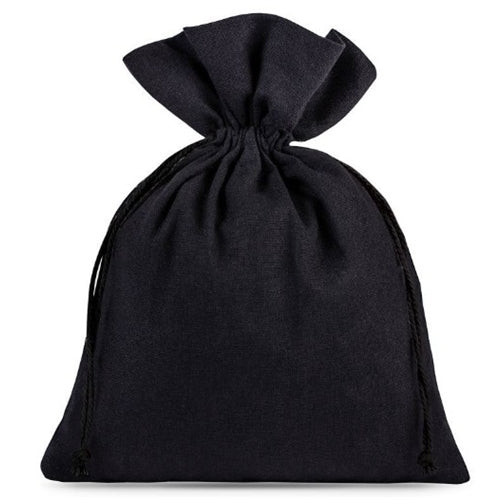 Sacchetto in cotone 9 cm x 12 h cm nero 19