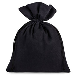 Sacchetto in cotone 9 cm x 12 h cm nero 19