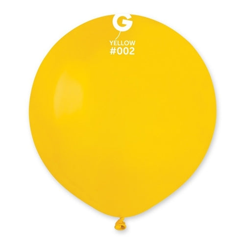 Palloncino in lattice 19" g19 giallo "yellow 002" 25pz