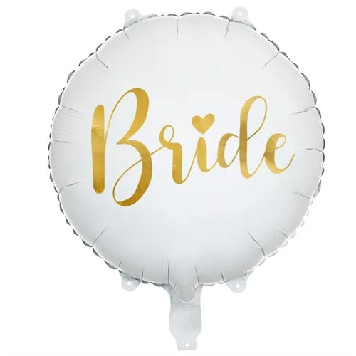 Palloncino foil sposa 45cm, bianco