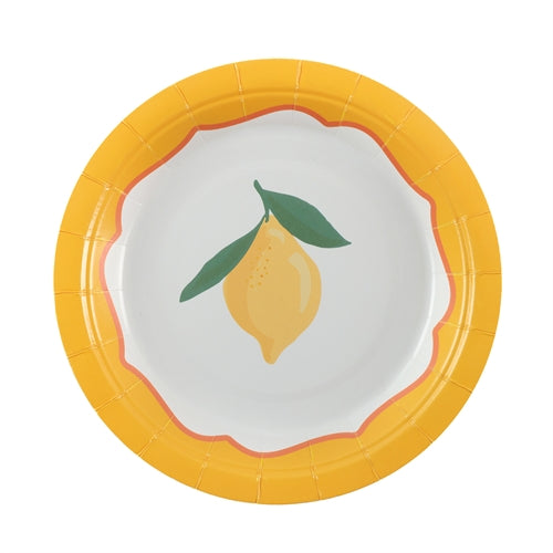 Piatti in carta limone 17.56 cm – 6 pz