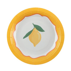 Piatti in carta limone 17.56 cm – 6 pz