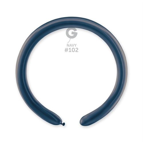 Palloncini modellabili blu navy 102  d4 100 pz