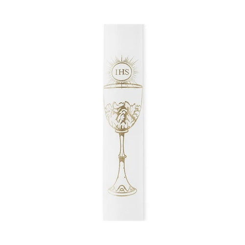 Candele ihs, bianche, 29 cm