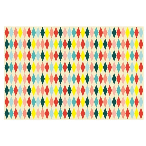 Tovaglia di carta diamanti, mix, 180 x 120 cm
